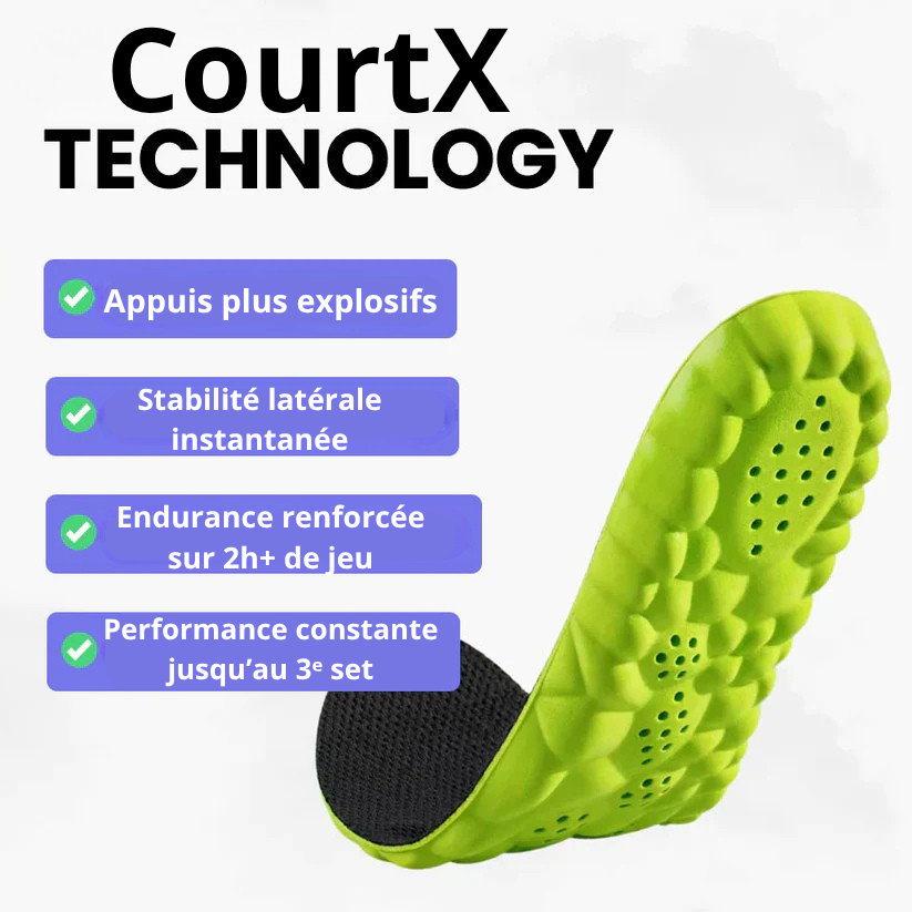 CourtX Performance Pro - Semelles Padel