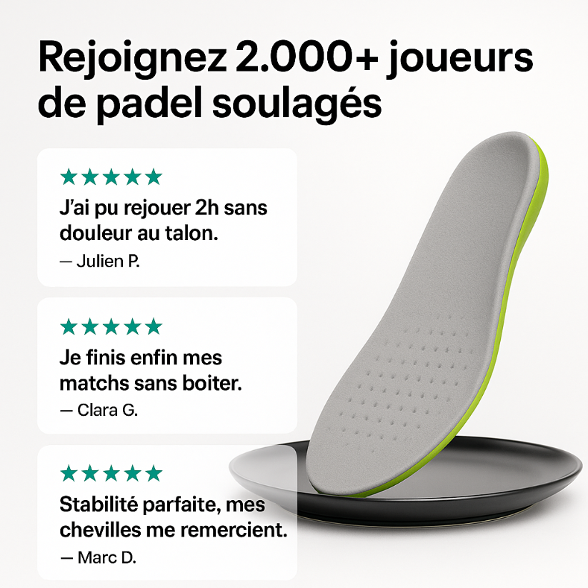 Jouez plus longtemps, sans douleur.