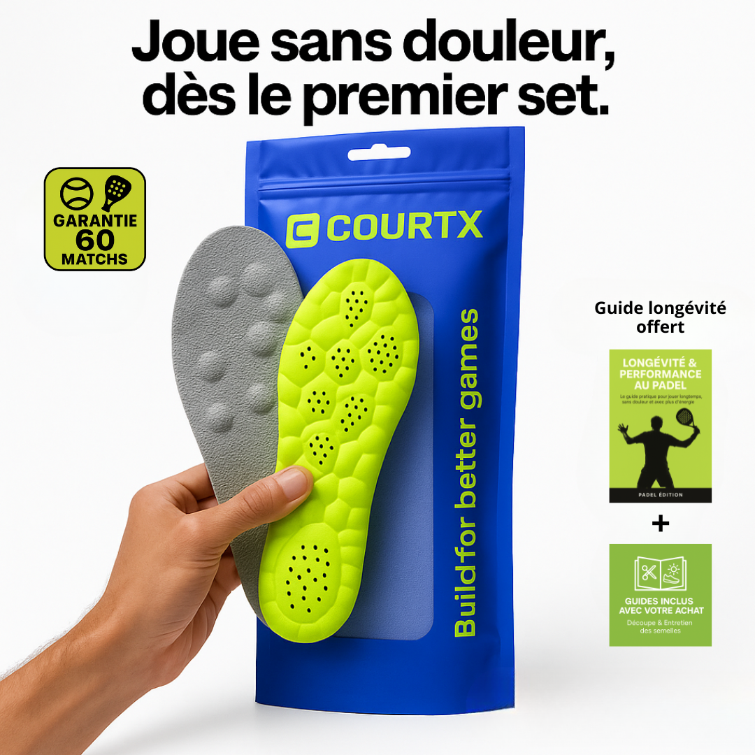 Jouez plus longtemps, sans douleur.