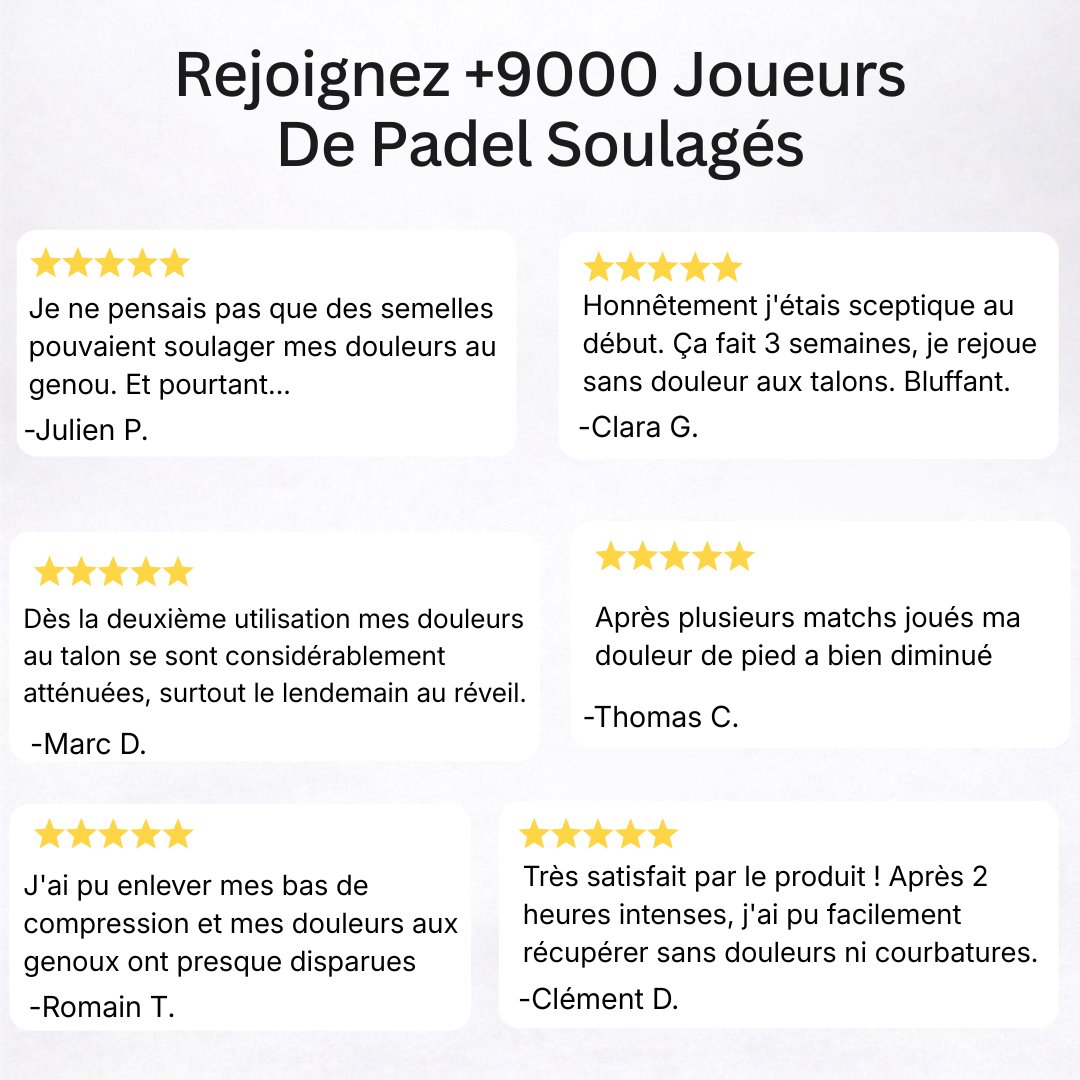 Semelle Récupération Padel CourtX