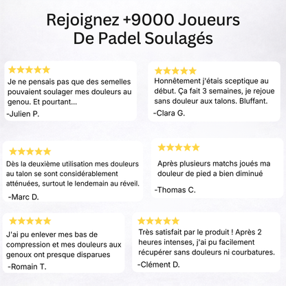 Semelle Récupération Padel CourtX