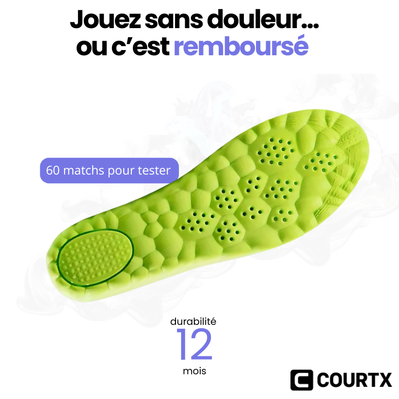 Jouez plus longtemps, sans douleur.